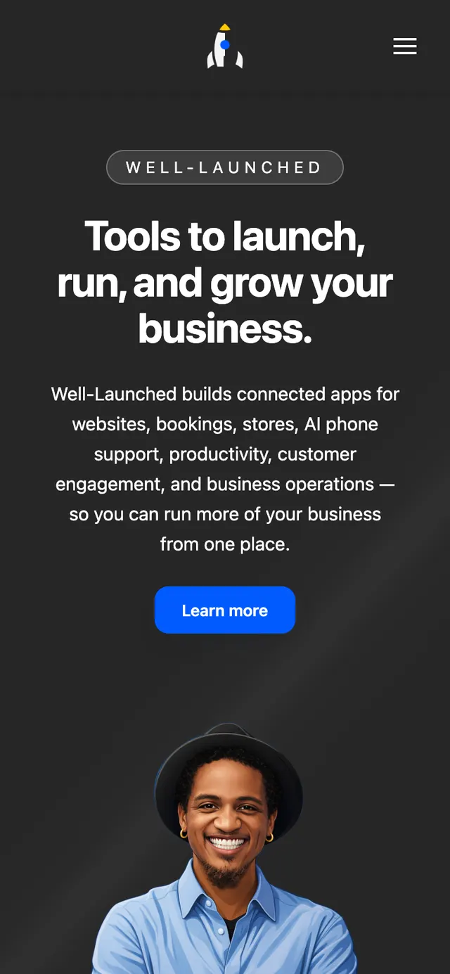 Well-Launched website